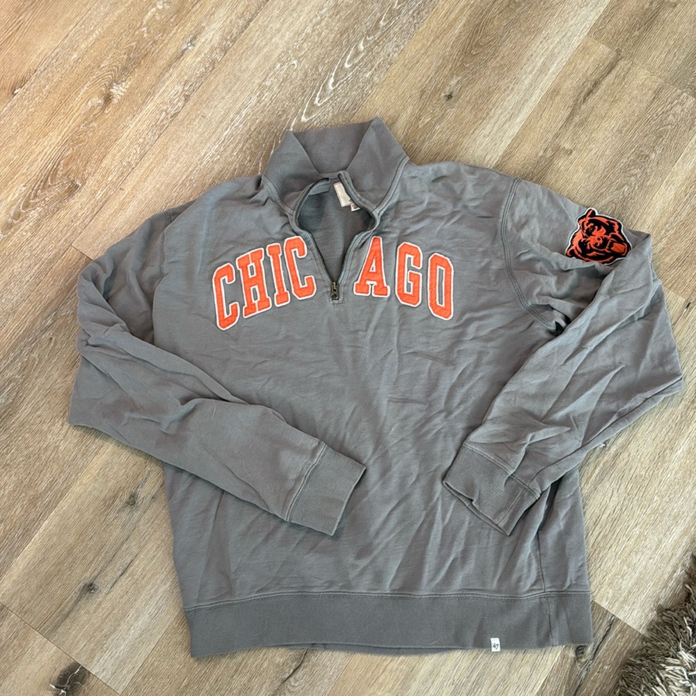 Chicago Bears 3/4 zip pullover